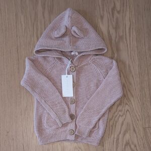 Jamie Kay Sebastian Knitted Cardigan - Pink Calico 2Y